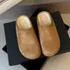 Zapatillas de invierno retro de suela gruesa sin cordones, punta cerrada, estilo nuevo para persona perezosa, forradas de felpa, engrosadas, zapatos peludos
