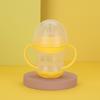 Taza para beber infantil tipo pico de pato antigoteo con tapa y asa, taza para beber para niños, taza pico de pato