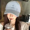 Gorra de béisbol amarilla bordada con letras estilo coreano para mujer, simple y versátil para primavera y verano, hace que la cara se vea más pequeña, gorra suave de visera de pato, mismo estilo para parejas