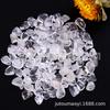 Enfeites de cascalho de cristal branco natural, joias de fragmentos de cristal branco, pedra desmagnetizadora, decoração de bonsai, pote de peixe, pedra, minério infantil