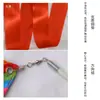 Cinta roja con baquetas cinta de colores arte con cinta de colores cinta de gimnasia colorida accesorios para actuación de danza cinta de baile serpentina infantil