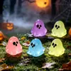 Nuevo producto transfronterizo: Figuras de fantasmas multicolores que brillan en la oscuridad para micro paisajismo, accesorios decorativos DIY, adornos para coche y escritorio