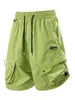 Novos Shorts Casuais de Secagem Rápida para Homens, Corte Reto Solto com Cordão na Cintura, Estilo Fino de Verão, Opções Multicor, Calças de Cinco Pontos para Trabalho