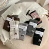 Calcetines de lana gruesos y cálidos nuevos para mujer de otoño e invierno, calcetines lindos de perro estilo coreano de moda de media pantorrilla, calcetines holgados