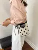 Bolsa de Axila Nova Estilo Verão 2026 Fresca e Simples com Design de Bolinhas, Bolsa de Ombro Patchwork, Bolsa Saco Única para o Dia a Dia