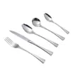Amazon 169A acero inoxidable vajilla Western europea y americana para el hogar cuchillo para bistec, tenedor y cuchara juego de 4 piezas Venta al por mayor