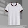 2025 Nueva Camiseta Uniformes de Clase para Hombre y Mujer 200g Algodón Puro Suelta Manga Corta Uniformes para Grupo Familiar Camisetas Publicitarias Transfronterizo