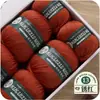 Fio de lã mercerizada 100% lã merino 100g rolo grande novelo de lã de espessura média para tricô à mão atacado feito à mão