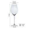 Taça de Vinho Tinto de Cristal Personalizada Taça de Uma Peça Taça de Vinho Blown Bokendi Taça de Vinho Transparente