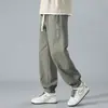 Pantalones minimalistas para hombre transfronterizos, nueva colección otoño/verano, corte holgado, modernos, pierna cónica, pantalones versátiles para el trabajo, pantalones casuales