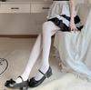 Pantalones Básicos Blancos Cremosos Japoneses de Terciopelo Blanco Grueso para Mujer Otoño e Invierno Cálidos Suaves Niña Primavera y Verano Delgados