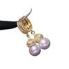 Accesorios DIY S925 plata esterlina pendientes de perlas de calabaza pendientes vacíos esmerilados pendientes pendientes de plata 8-12