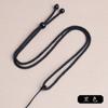 Cordón de Línea de Piña Hecho a Mano Simple Cuentas Negras Colgante de Jade Colgante Cuerda Ajustable para Hombres y Mujeres Venta al por Mayor Directa
