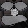 Generación transfronteriza de fábrica verano asiento de coche lino tres piezas asiento de coche al por mayor pieza única sin respaldo cojín frío