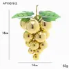Bolinha de Natal cacho de uva artificial Bolinha de Natal Enfeite de árvore de Natal Bola de plástico Bola brilhante Bola pendurada decorativa para decoração de cena de atmosfera