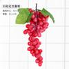 Simulación fruta simulación racimo de uvas decoración de techo interior plástico PVC con escarcha uva modelo de utilería de fruta falsa