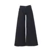Pantalones de corte acampanado holgados de cintura baja, estilo retro americano 2026, con caída fluida, versátiles para otoño e invierno, con diseño de cintura irregular.