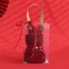 Toallas Festivas Rojas de Souvenir para Regalos Navideños, Lindos Osos y Conejos de Dibujos Animados, Toallas de Coral Fleece al por Mayor