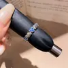 Anillo Ajustable Redondo de Circonita en el Mismo Estilo que Xiaohongshu, Anillo de Dedo Índice de Gama Alta de Nicho, Joyería de Mano de Moda y Elegante al por Mayor