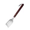 Delantal 410 Acero Inoxidable Mango de Madera Mediano Set para Parrilla de 6 Piezas Tenedor BBQ Pala Pinza Botella de Condimento Guantes Set para Parrilla