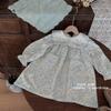 Liquidación no devuelve no cambia [orden racional] solapa floral vestido de manga larga azul chaleco tejido
