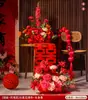 Decoração de Casamento Arranjo Floral para Sala de Estar, Quarto, Mesa de Cabeceira, Flores Artificiais, Decoração de Buquê de Mesa para Quarto de Casamento, Enfeites para Mesa de Assinaturas