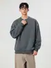 Roupa Masculina ACU Moletom Masculino Liso com Gola Redonda e Zíper Decorativo de Estrela, Novo Top Casual Soltinho para Homens Outono/Inverno 2026