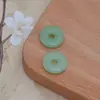 Imitación de Jade Vidrio Verde Claro Joyería Colgante de Calabaza Verde Collar de Loto Jade Blanco Magnolia Colgante para Pulsera DIY