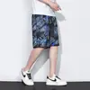Shorts Masculino para Férias na Praia, Calça de Cinco Pontos de Secagem Rápida que Pode Ser Usada na Água, Calça de Praia, Calça Grande Estampada, Solta e Confortável para Usar por Cima
