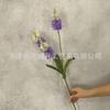 Flores Artificiais de Jacinto Roxo com 3 Pétalas para Decoração de Casamento, Flores Artificiais para Arranjos de Flores de Casamento, Flores Artificiais para Fotografia ao Ar Livre