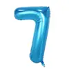Globos de Aluminio con Números Grandes Versión Americana de 40 pulgadas para Decoración de Fiesta de Cumpleaños Globos de Aluminio con Números