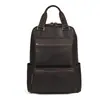 Novo modelo de mochila masculina vintage em couro crazy horse de fábrica transfronteiriça, adequada para caminhadas e viagens, mochila de couro genuíno com grande capacidade para laptop