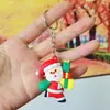 Novo Chaveiro Fofo de Natal Papai Noel Rena Boneco de Neve Desenho Animado Pingente de Carro Atacado