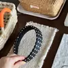 Diadema Retro de Lunares Coreana para Lavarse la Cara, Corona Alta Estilo Moderno, Realza el Cutis, Diadema de Bloques de Color, Accesorio de Cabello de Alta Gama