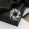 Broche de Liga de Alta Qualidade Simples e Fashionável Temperamento Antibrilho Corsage Acessórios de Vestuário Alfinete de Diamante Removível Transfronteiriço