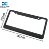 Comércio exterior popular Suporte de placa de licença padrão EUA material liga de alumínio preto prata suporte de placa de licença variedade de seleção de processo suporte LOGO