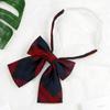 Song Xiaoxia Gravata JK Japonesa Gola Feminina Flor Xadrez Uniforme Estudantil Camisa Uniforme Uniforme de Marinheiro Laço Ponto