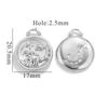 Acero Inoxidable Personalidad Impermeable Doce Constelaciones Oro de 18K Colgante Pulsera Collar Accesorios Acero Titanio DIY Joyería Colgante