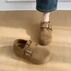 Zapatos Birkenstock casuales de suela gruesa para aumentar la altura, de cobertura total, para personas menudas, nuevo estilo verano 2026, mocasines slip-on lindos y peculiares