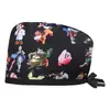 Salón de Belleza Gorro de Operación Masculino Corbata Quirófano Dental Gorro de Quimioterapia Cuidado Médico de Algodón Femenino Gorro de Enfermera Baotou