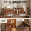 Tocador y Cómoda de Madera Maciza Cuidadosamente Seleccionados, Modelo Nuevo para Dormitorio, Mesa de Maquillaje Minimalista Moderna, Gabinete de Almacenamiento de Mesita de Noche Estilo Mediados de Siglo