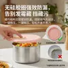 Caja de Almacenamiento para Refrigerador de Cocina Transfronteriza, Lonchera Apta para Microondas, Caja Multifuncional de Acero Inoxidable 304 para Cocinar Huevos al Vapor y Preparación de Comidas