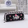 Bolsa de Lona de Poliéster Best-Seller Transfronteriza de Amazon Versión Coreana Bolsa para Lápices de Gran Capacidad Bolsa de Lona de Doble Apertura Venta al por Mayor