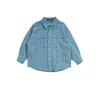 Conjunto de baile callejero estilo hip-hop para niños y niñas, con una camisa de cuadros azules y pantalones con estampado de estrellas camufladas, un conjunto de práctica de hip-hop