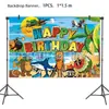 Festa de Aniversário Temática Shan Hai Jing Bandeira Tung Tung Sahur Enfeite Espiral para Bolo Decoração com Balões