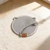 Alfombrilla rascadora para gatos para todas las estaciones, nido de gato tejido, redondo, cuerda de algodón resistente al desgaste, alfombrilla para mascotas estilo nórdico, versión gris y blanca