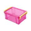 Caja de Almacenamiento Transparente Habitación Escritorio Misceláneo Información Papelería Cesta de Almacenamiento Caja Organizadora de Plástico con Tapa Caja de Clasificación para Dormitorio