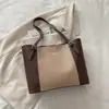 Bolsa Elegante para o Dia a Dia para Mulheres, Grande Capacidade, Nova Bolsa Feminina Retrô Outono e Inverno, Bolsa Tote Simples de Ombro