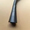 Torneira de Pia Quente e Fria de Aço Inoxidável Preto Fosco Russa de Venda Quente Transfronteiriça com Mangueira de Borracha Três Vias Plana para Pia de Cozinha