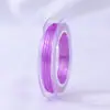 Corda Elástica Colorida Mini de Nylon 0,6mm DIY Artesanato de Miçangas Feito à Mão Material de Fio Redondo